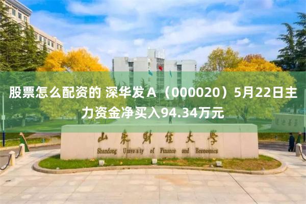 股票怎么配资的 深华发Ａ（000020）5月22日主力资金净买入94.34万元