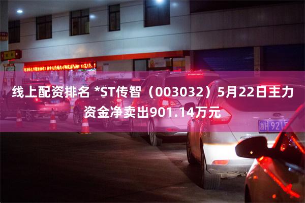 线上配资排名 *ST传智（003032）5月22日主力资金净卖出901.14万元