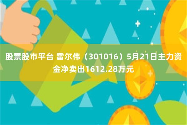 股票股市平台 雷尔伟（301016）5月21日主力资金净卖出1612.28万元