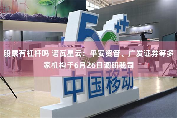 股票有杠杆吗 诺瓦星云：平安资管、广发证券等多家机构于6月26日调研我司