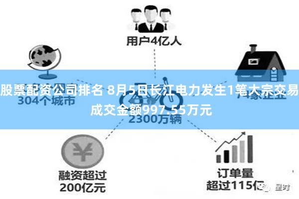股票配资公司排名 8月5日长江电力发生1笔大宗交易 成交金额997.55万元