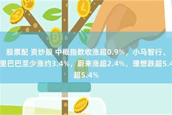 股票配 资炒股 中概指数收涨超0.9%，小马智行、阿里巴巴至少涨约3.4%，蔚来涨超2.4%，理想跌超5.4%