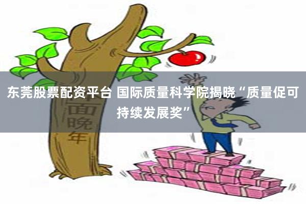 东莞股票配资平台 国际质量科学院揭晓“质量促可持续发展奖”