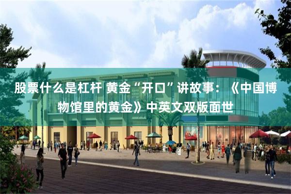 股票什么是杠杆 黄金“开口”讲故事:《中国博物馆里的黄金》中英文双版面世