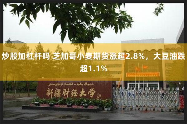 炒股加杠杆吗 芝加哥小麦期货涨超2.8%，大豆油跌超1.1%