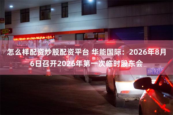 怎么样配资炒股配资平台 华能国际：2026年8月6日召开2026年第一次临时股东会