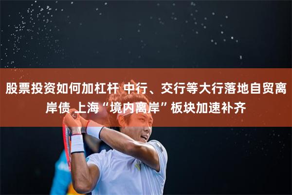 股票投资如何加杠杆 中行、交行等大行落地自贸离岸债 上海“境内离岸”板块加速补齐