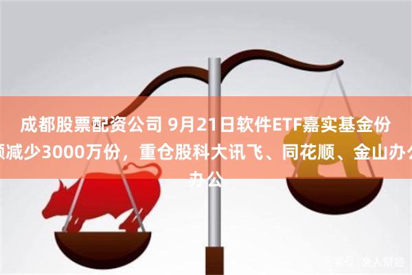成都股票配资公司 9月21日软件ETF嘉实基金份额减少3000万份，重仓股科大讯飞、同花顺、金山办公