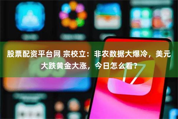 股票配资平台网 宗校立：非农数据大爆冷，美元大跌黄金大涨，今日怎么看？