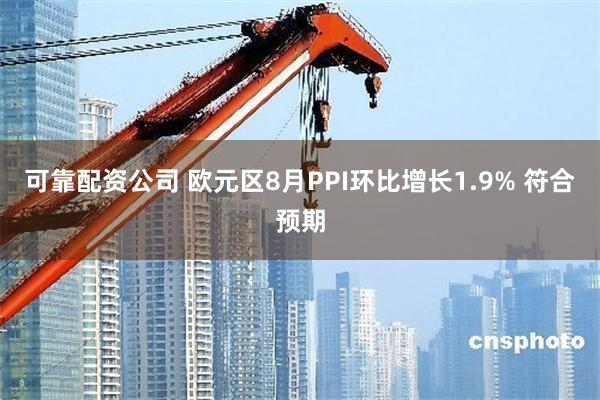 可靠配资公司 欧元区8月PPI环比增长1.9% 符合预期